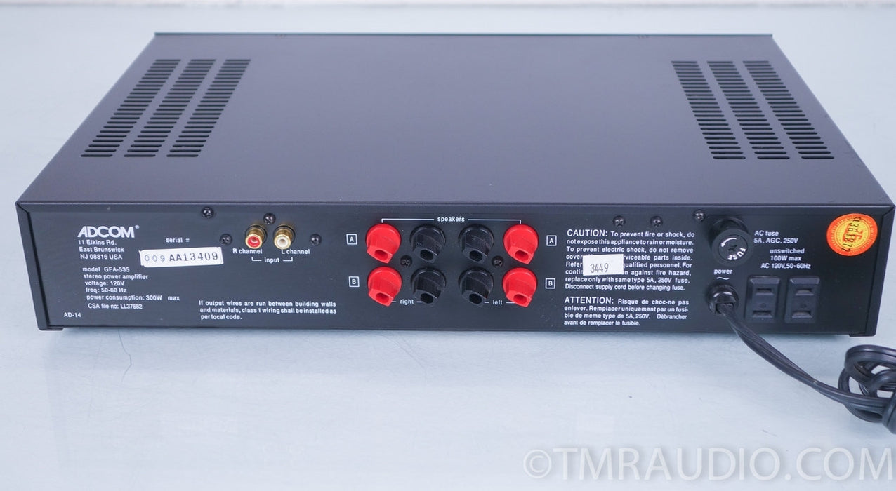 Adcom GFA-535 Stereo Power Amplifier