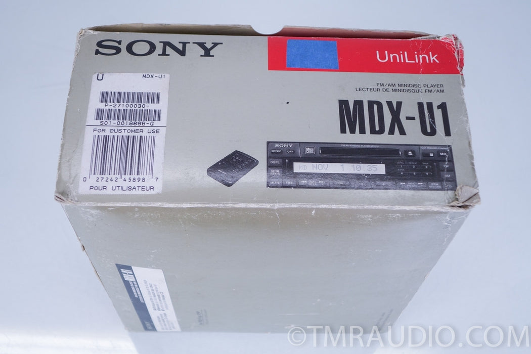Sony MDX-U1 FM/AM In-dash Minidisc Player
