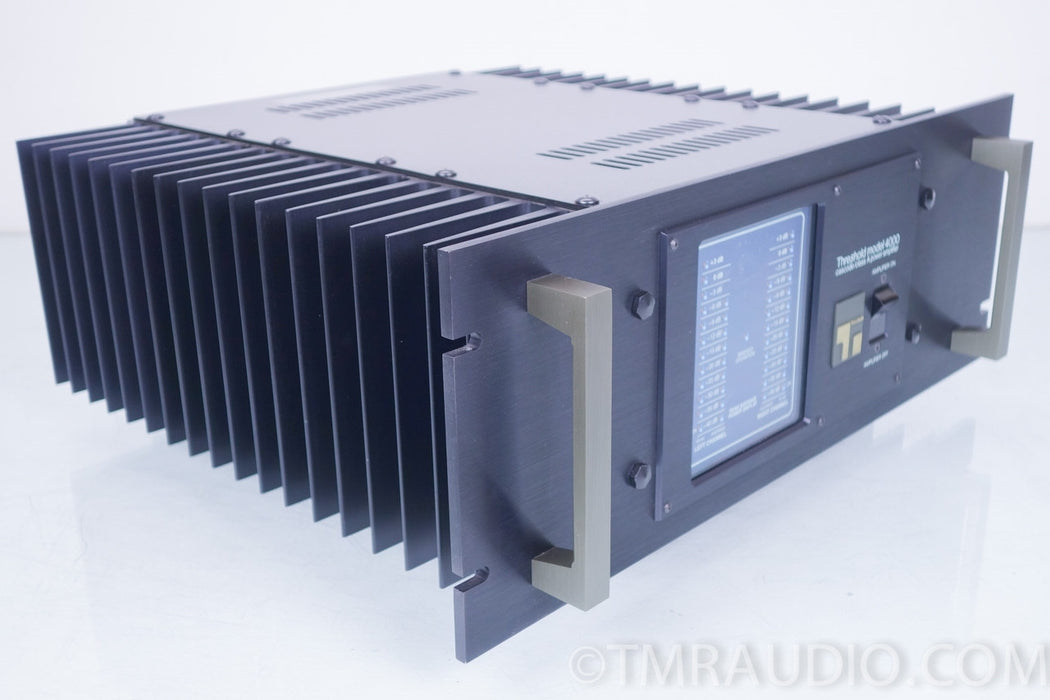 Threshold 4000 Power Amplifier updated to "E" Class Stasis