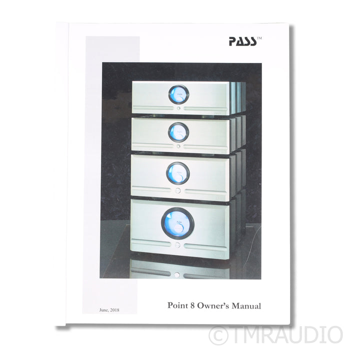 Pass Labs X260.8 Monoblock Power Amplifiers
