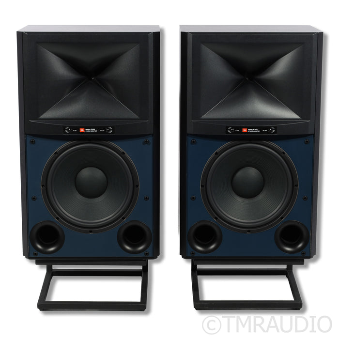 JBL 4349 Bookshelf Speakers; Stands