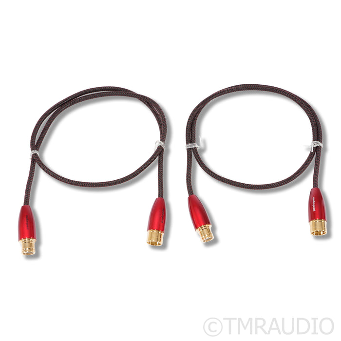 AudioQuest Red River XLR Cables; 1m (Mint)