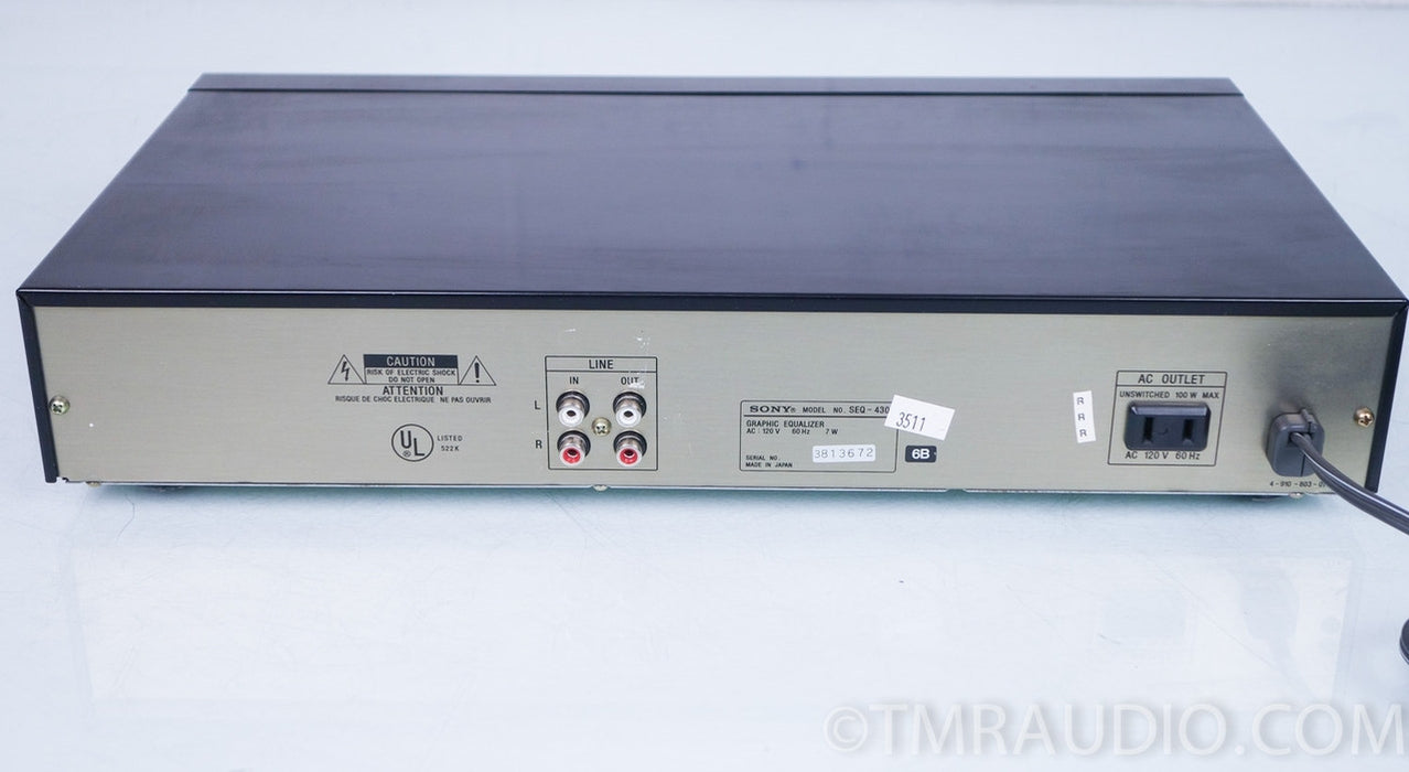 Sony SEQ-430 Stereo Graphic Equalizer