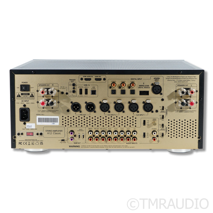 Advance Paris A12 Classic Hybrid Integrated Amplifier; Built-In DAC; MM/MC Phono