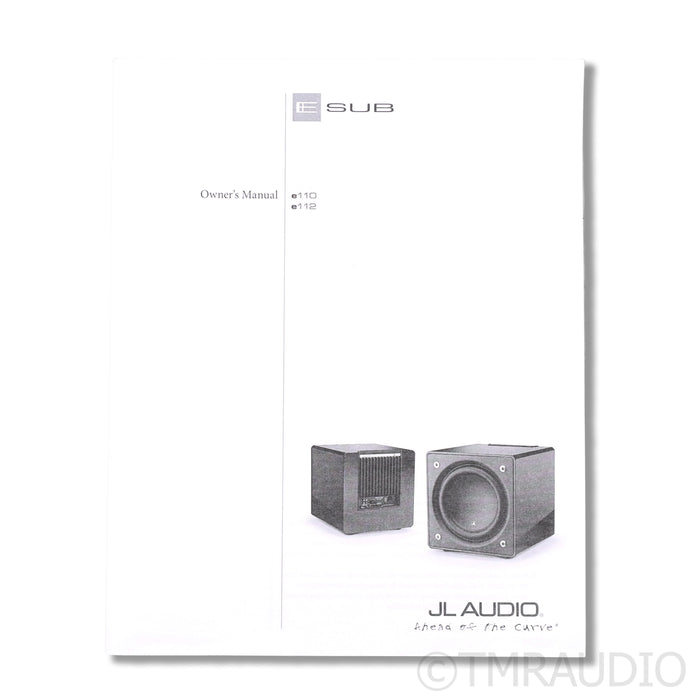 JL Audio E-Sub e112 Subwoofer