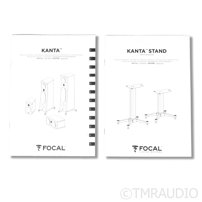 Focal Kanta No. 1 Bookshelf Speakers; Stands