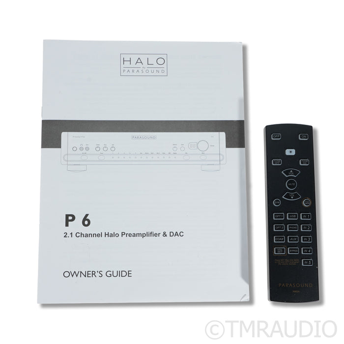 Parasound Halo P6 Preamplifier; Built-In DAC; MM/MC Phono