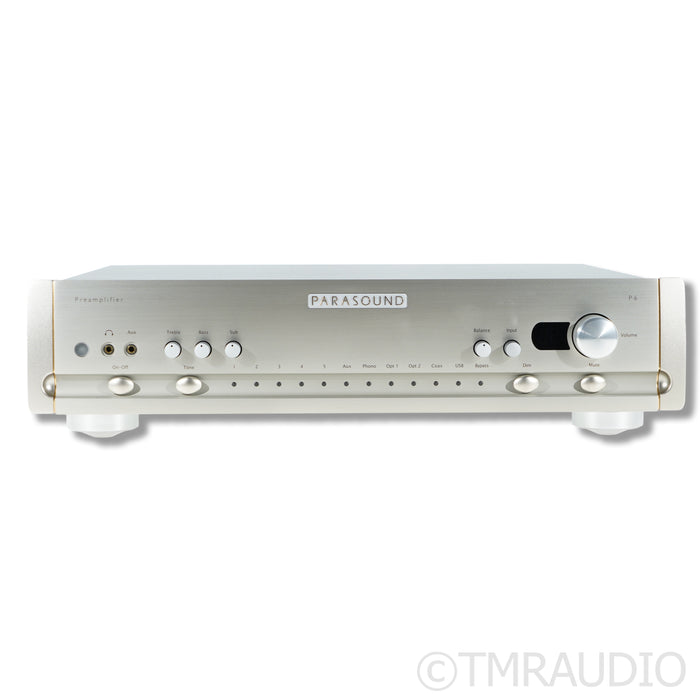 Parasound Halo P6 Preamplifier; Built-In DAC; MM/MC Phono