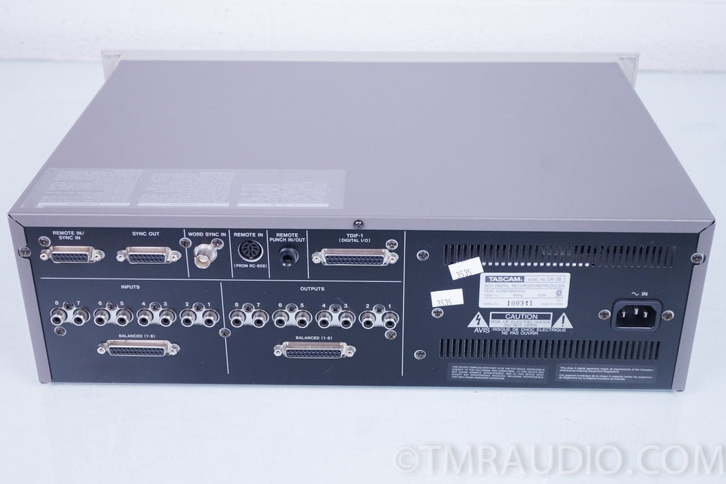 Tascam DA-38 8-Ch Digital Recorder Multi-Track Deck