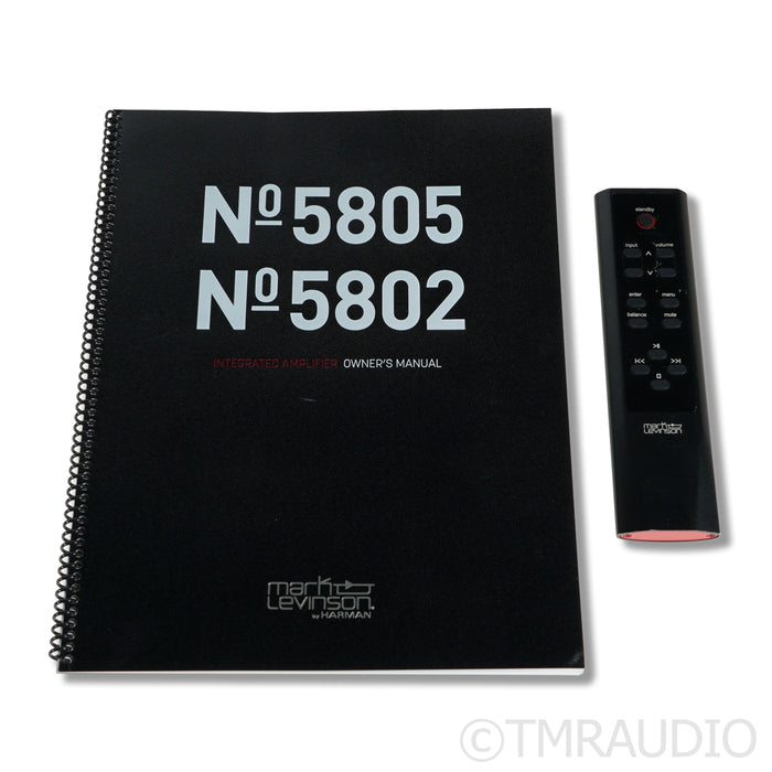 Mark Levinson No. 5805 Integrated Amplifier / DAC; MM/MC Phono