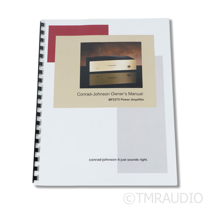 Conrad-Johnson MF-2275 Power Amplifier