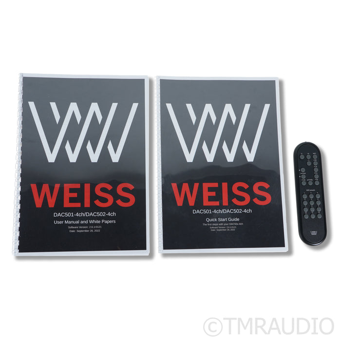 Weiss DAC501 4 Channel DAC; Streamer