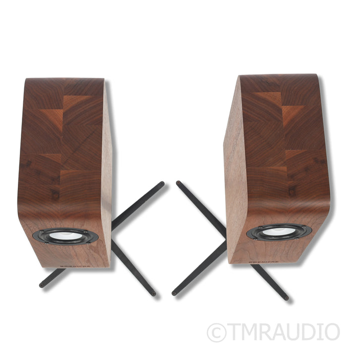 Boenicke W5 Bookshelf Speakers; Stands