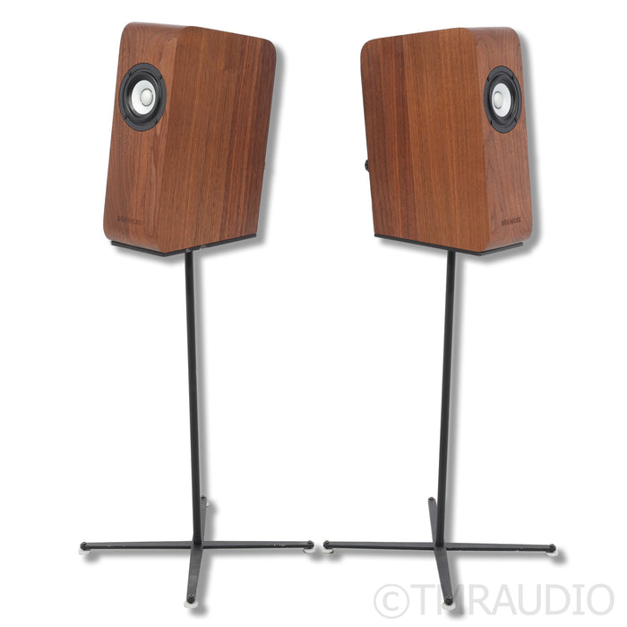 Boenicke W5 Bookshelf Speakers; Stands