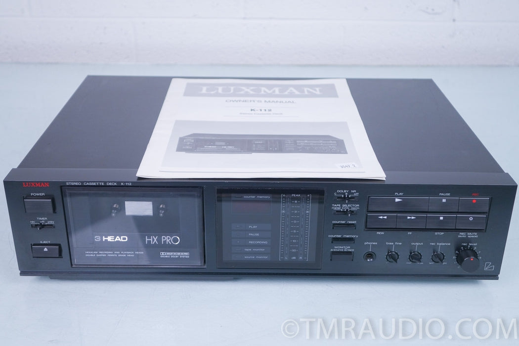 Luxman K-112 Stereo Cassette Deck / Tape Recorder