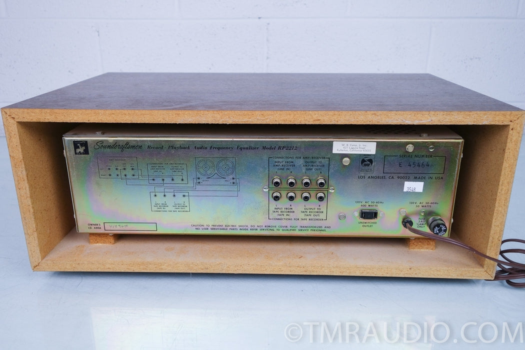 Soundcraftsmen RP2212 Stereo Graphic Equalizer / EQ