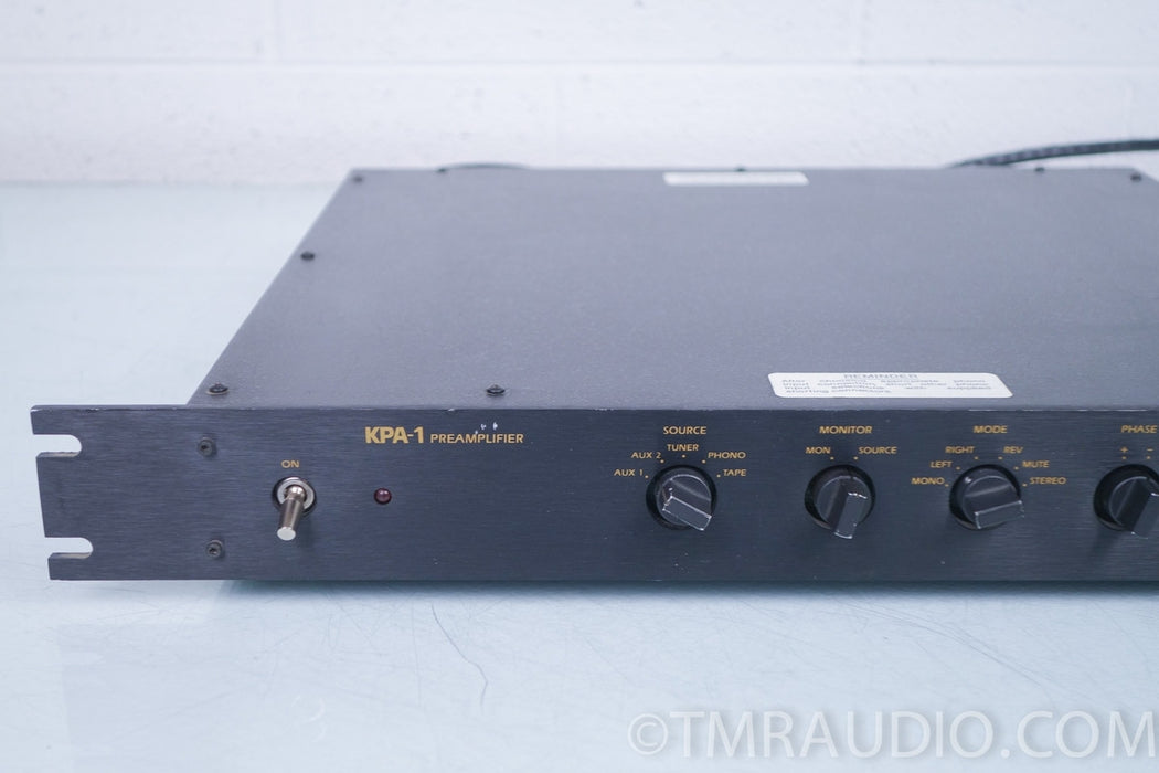 Kinergetics KPA-1 Stereo Preamplifier w/ Phono Stage & Outboard Power Supply