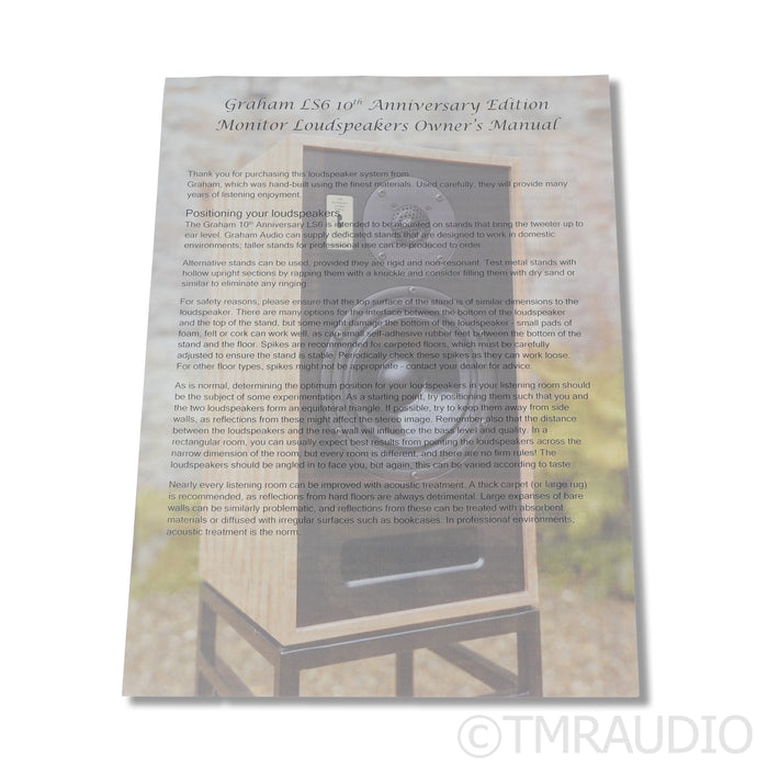 Graham Audio LS6 Anniversary Edition Bookshelf Speakers