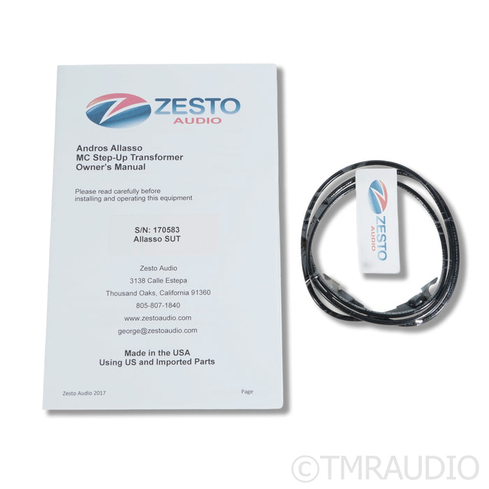 Zesto Audio Andros Allasso SUT MC Step-Up Transformer