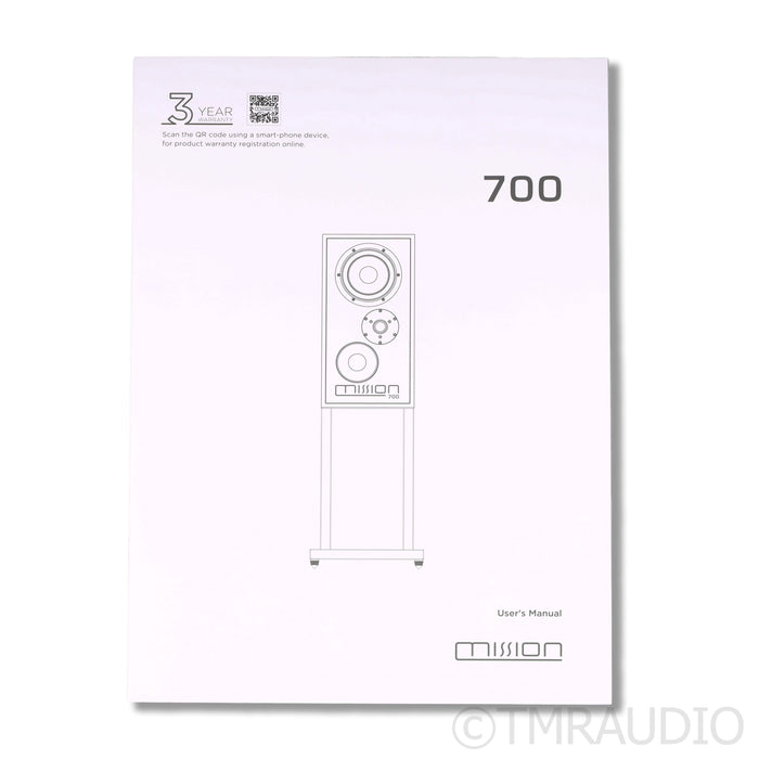 Mission 700 Bookshelf Speakers; Stands