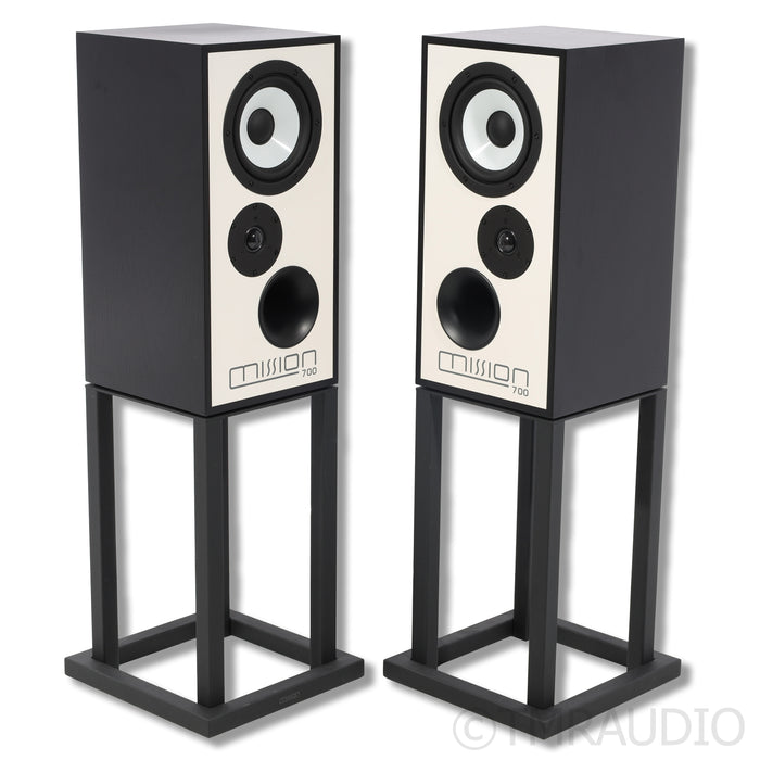 Mission 700 Bookshelf Speakers; Stands