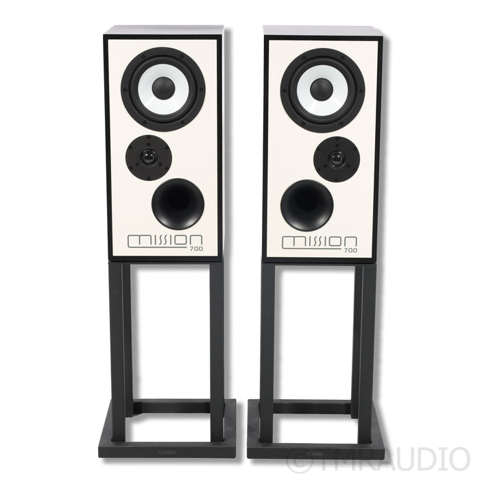 Mission 700 Bookshelf Speakers; Stands