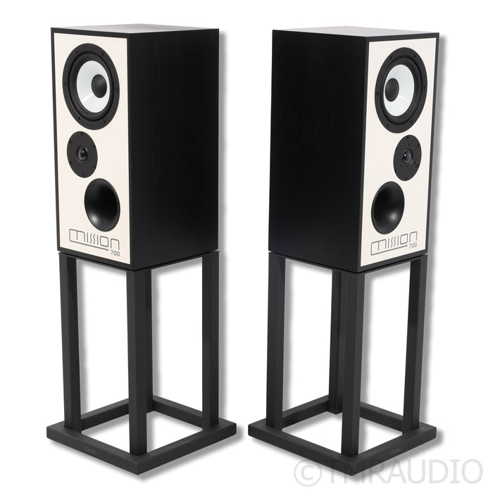 Mission 700 Bookshelf Speakers; Stands