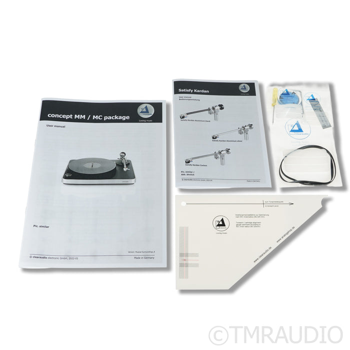 Clearaudio Concept Wood AiR Turntable; Concept V2 MM Cartridge (Open Box)