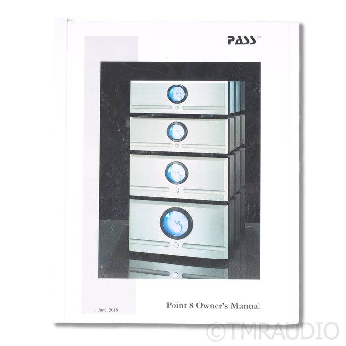 Pass Labs XA60.8 Monoblock Power Amplifier; Pair