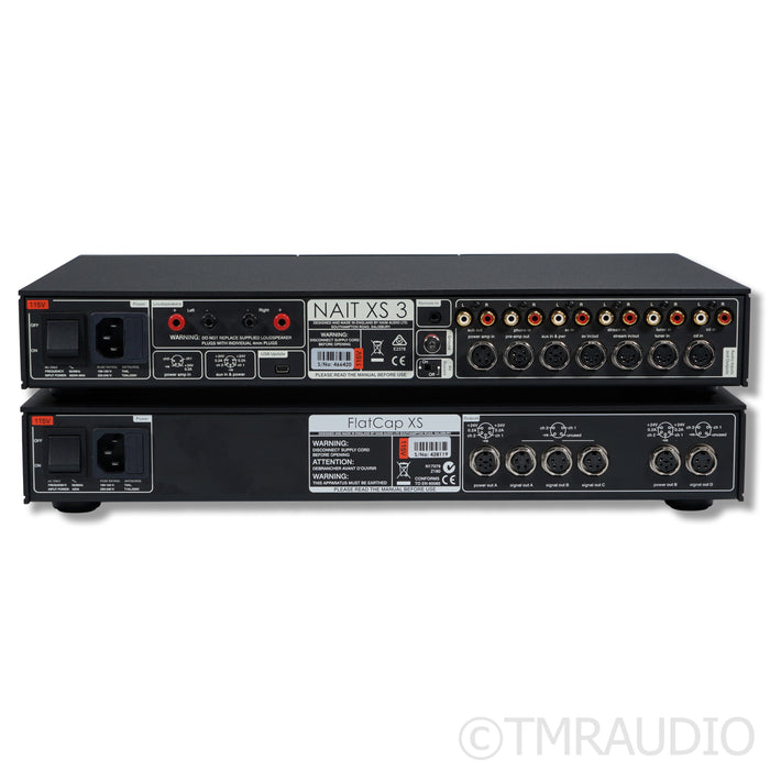 Naim Nait XS 3 Integrated Amplifier; FlatCap XS Power Supply; MM Phono