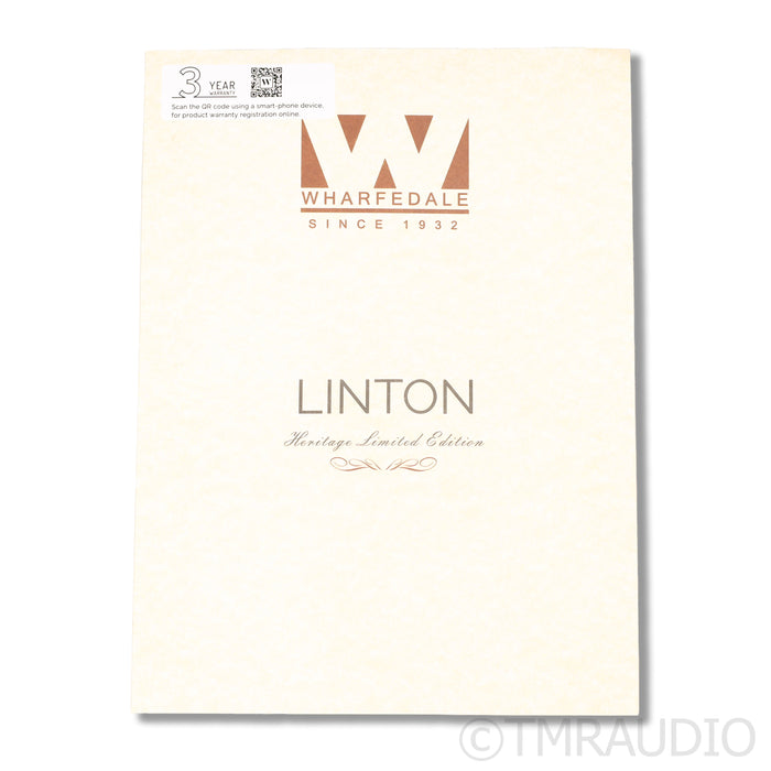 Wharfedale Linton 85th Anniversary Bookshelf Speakers; Stands