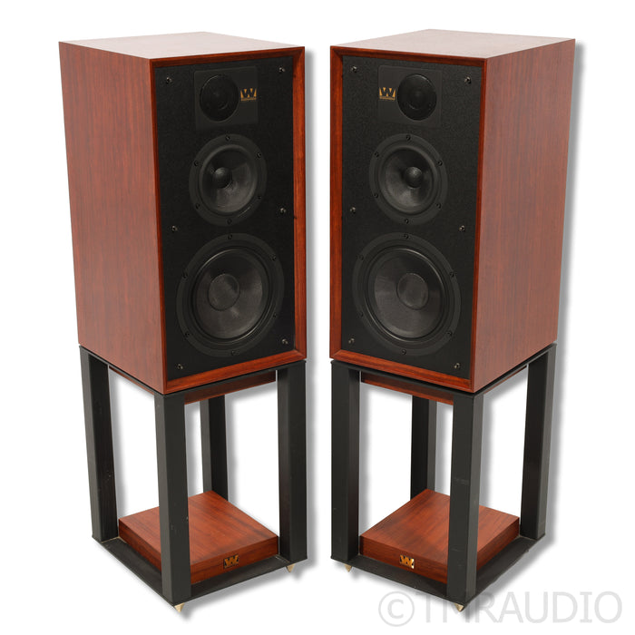 Wharfedale Linton 85th Anniversary Bookshelf Speakers; Stands