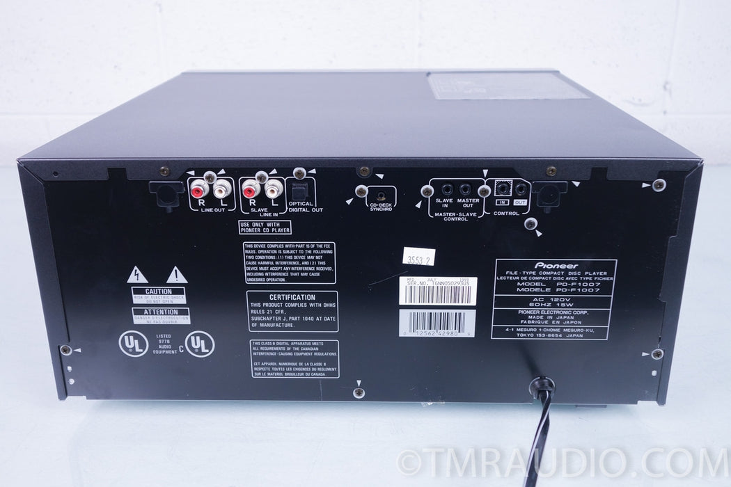 PIONEER PD-F1007 File-Type Compact Disc Player 301 Disc Changer CD player