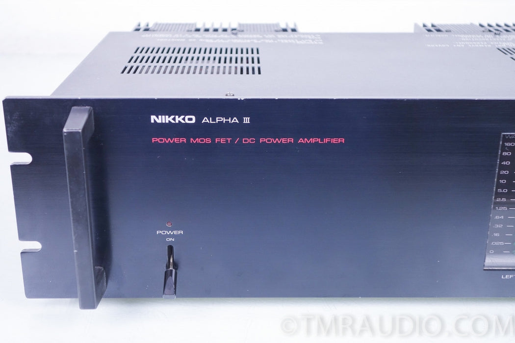 Nikko Alpha III Stereo Power Amplifier