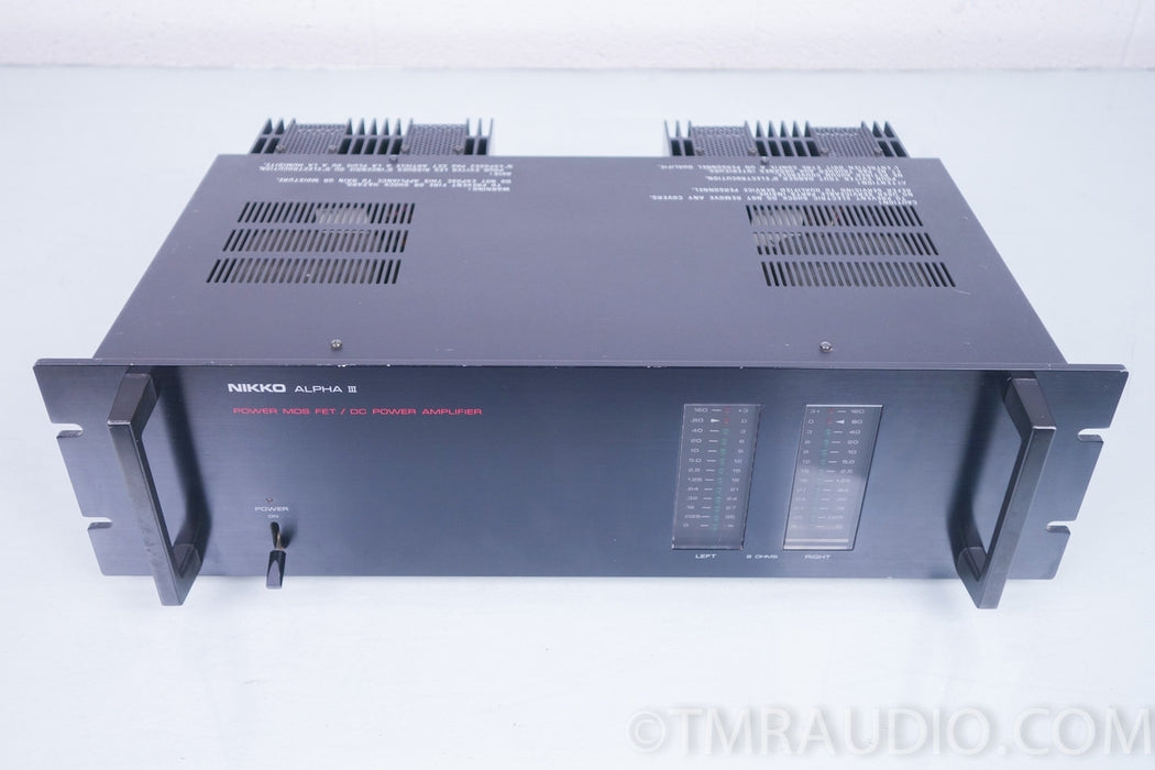Nikko Alpha III Stereo Power Amplifier