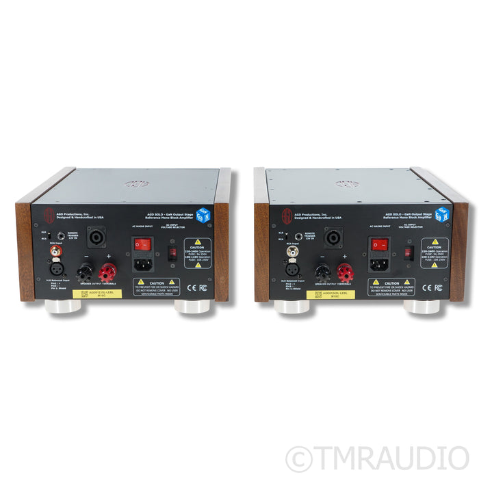 AGD Productions Inc. Solo LE Monoblock Power Amplifiers