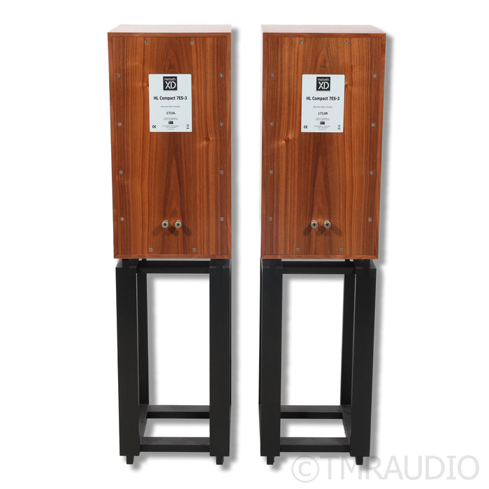 Harbeth C7ES-3 XD Bookshelf Speakers; Walnut; Ton Trager Stands