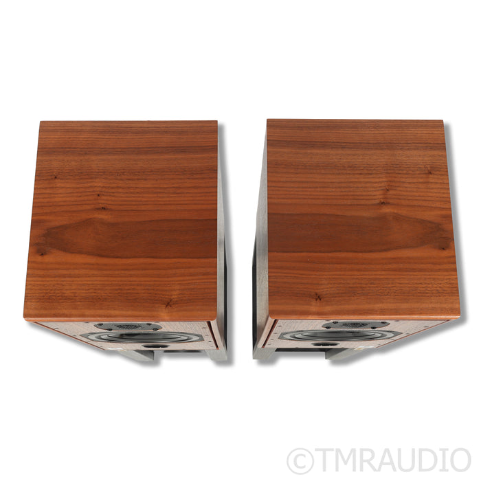 Harbeth C7ES-3 XD Bookshelf Speakers; Walnut; Ton Trager Stands