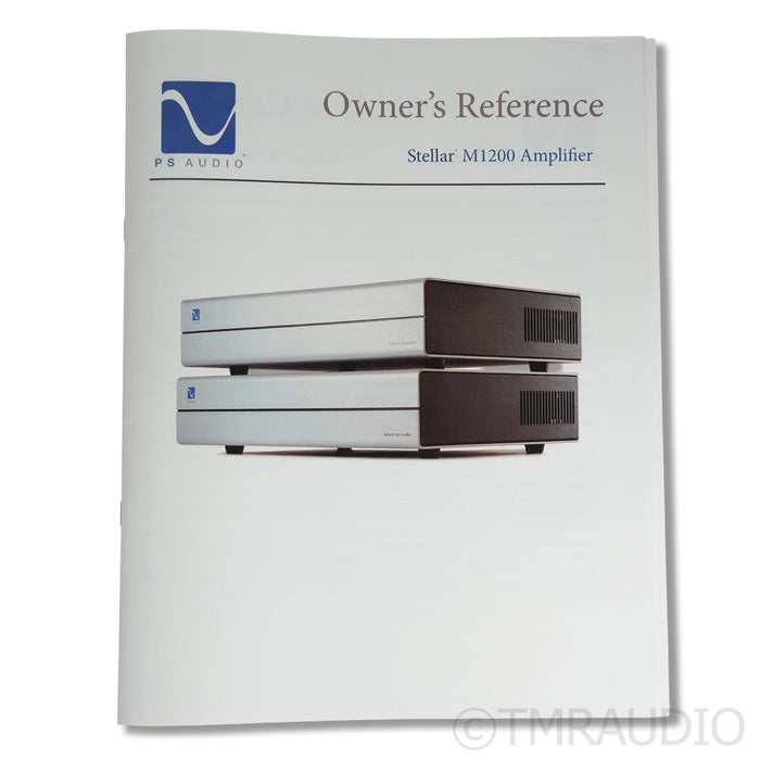 PS Audio Stellar M1200 Hybrid Monoblock Power Amplifiers