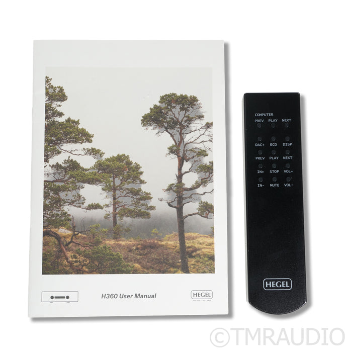 Hegel H360 Streaming Integrated Amplifier; Built-In DAC