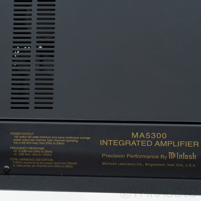 McIntosh MA5300 Integrated Amplifier; DAC; MM Phono