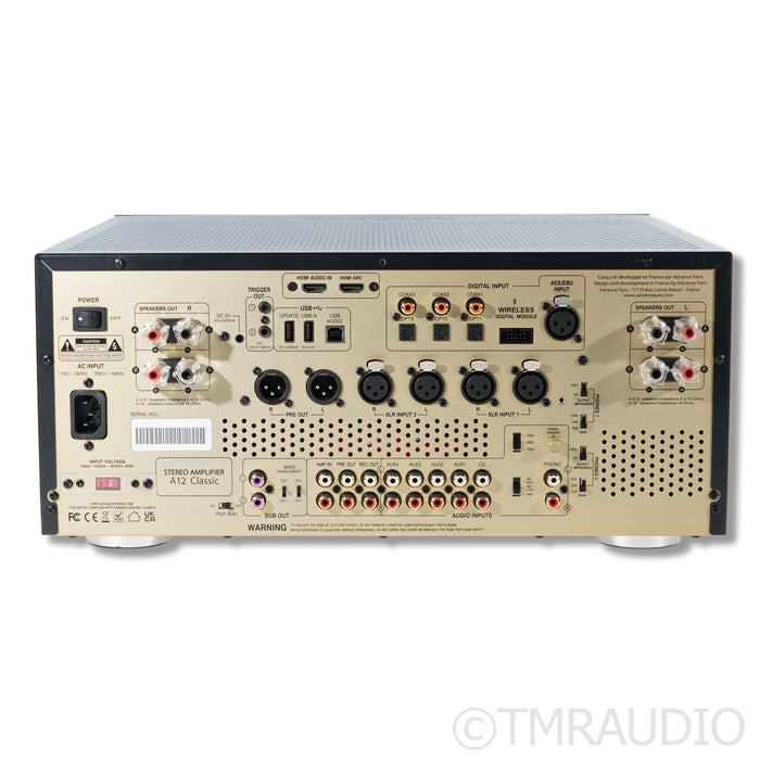 Advance Paris A12 Classic Hybrid Integrated Amplifier; Built-In DAC; MM/MC Phono