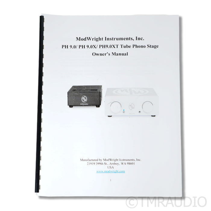 ModWright PH 9.0X Dual-Chassis Tube MM/MC Phono Preamplifier (Open Box)