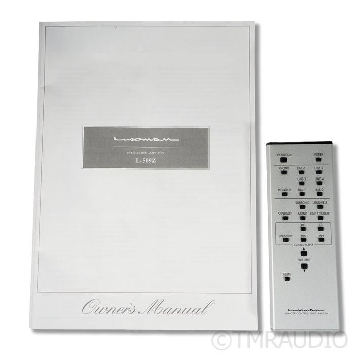Luxman L-509Z Integrated Amplifier; MM/MC Phono