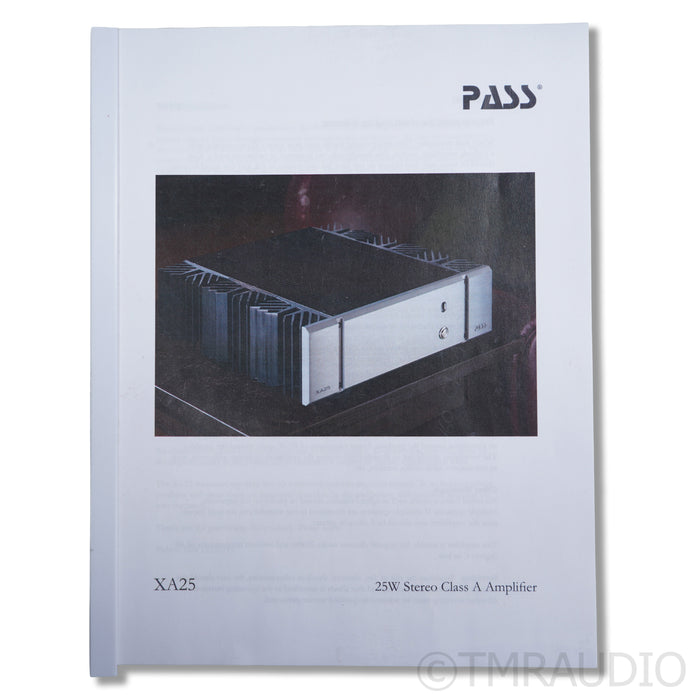 Pass Labs XA25 Power Amplifier