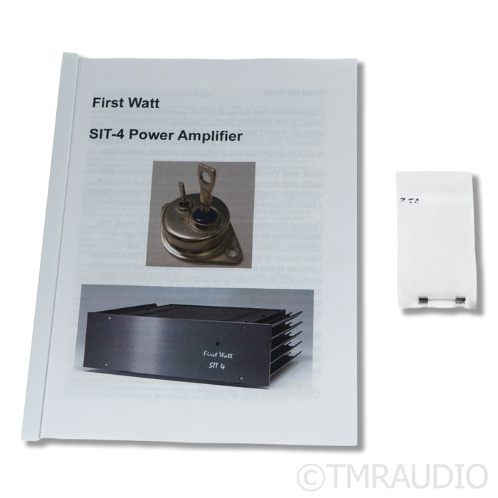 First Watt SIT-4 Power Amplifier (Unused)