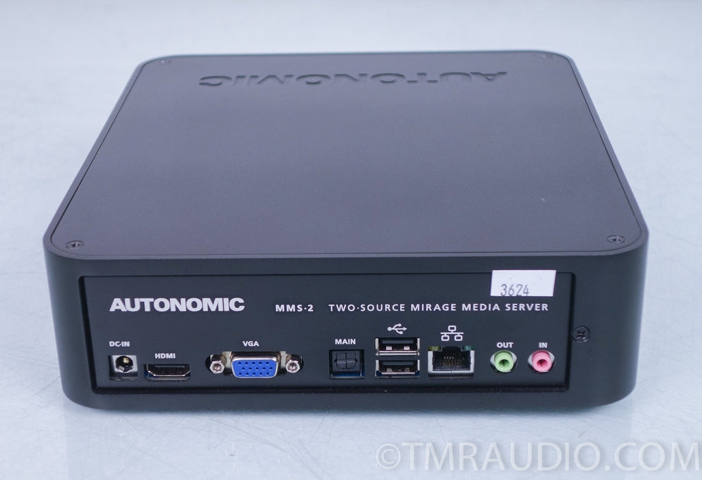Mirage MMS-2 Media Server Autonomic Controls