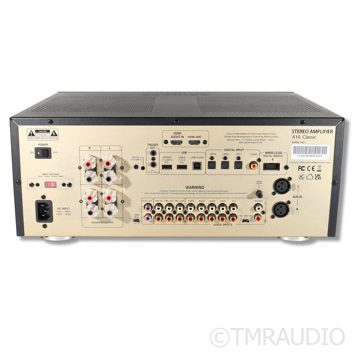 Advance Paris A10 Classic Hybrid Integrated Amplifier; Built-In DAC; MM Phono