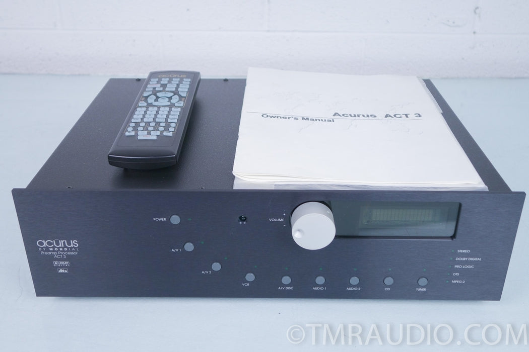 Acurus Mondial Act-3 Preamp / Processor in Factory Box (upgraded)