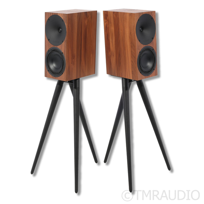 Buchardt Audio A10 Active Wireless Bookshelf Speakers; Stands